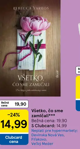 Rebecca Yarros Všetko, čo sme zamlčali kniha