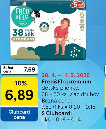 Fred&Flo premium detské plienky