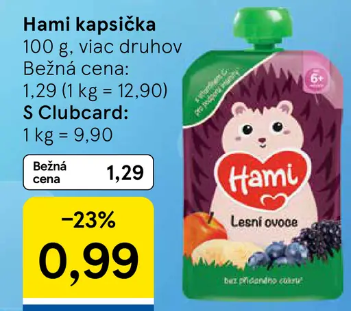 Hami kapsička 100 % ovocie
