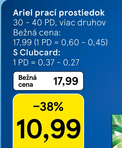 Ariel prací prostriedok