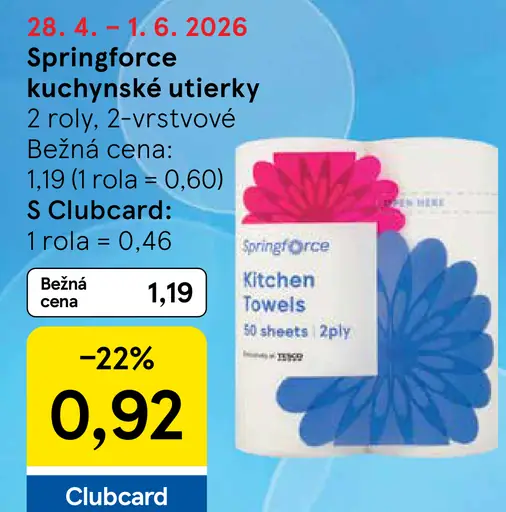 Springforce kuchynské utierky