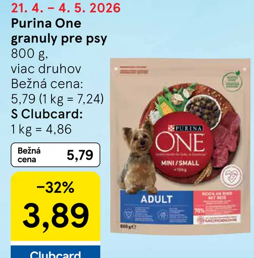 Purina One granuly pre psy
