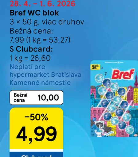 Bref WC blok