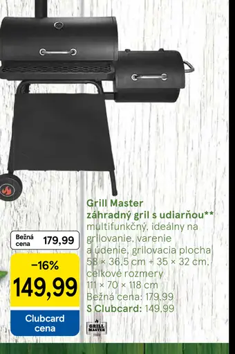 Grill Master záhradný gril s udiarňou
