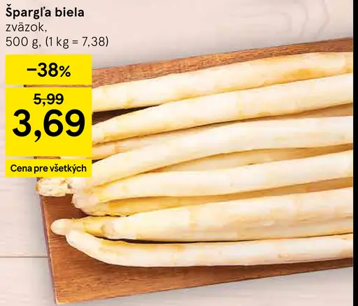 Špargľa biela zväzok