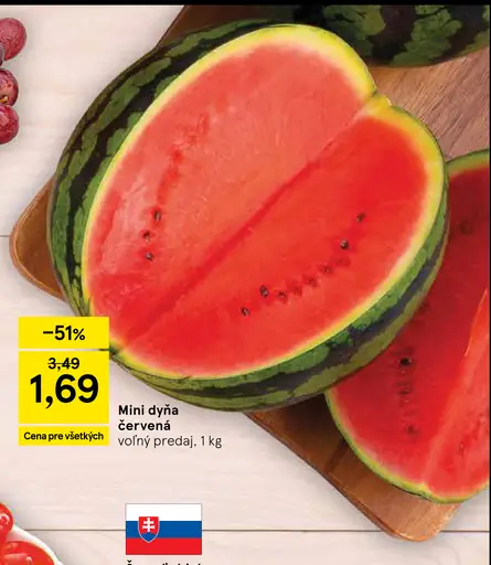 Mini dyňa červená