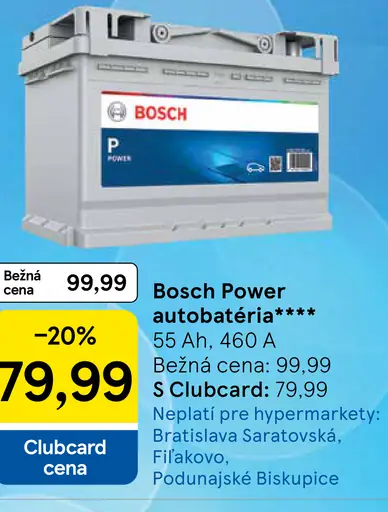 Bosch Power autobatéria 55 Ah 460 A