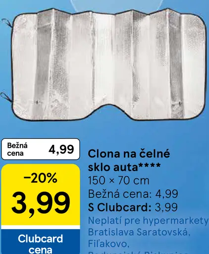 MNC clona na čelné sklo auta