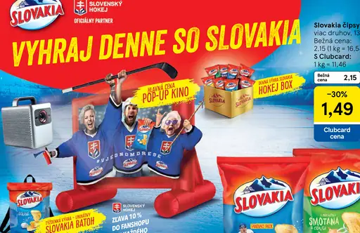 Slovakia čipsy rôzne druhy