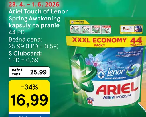 Ariel Touch of Lenor Spring Awakening kapsuly na pranie