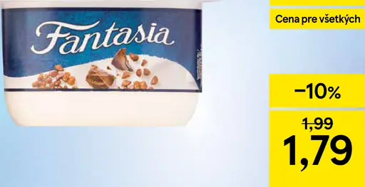 Fantasia jogurt rôzne druhy