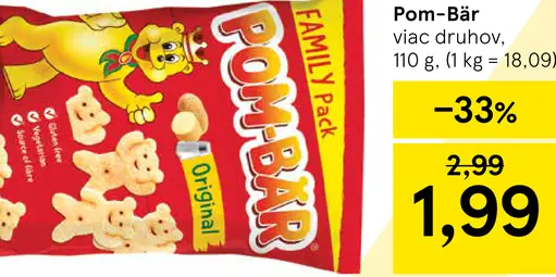 Pom-Bär zemiakové lupienky pre deti