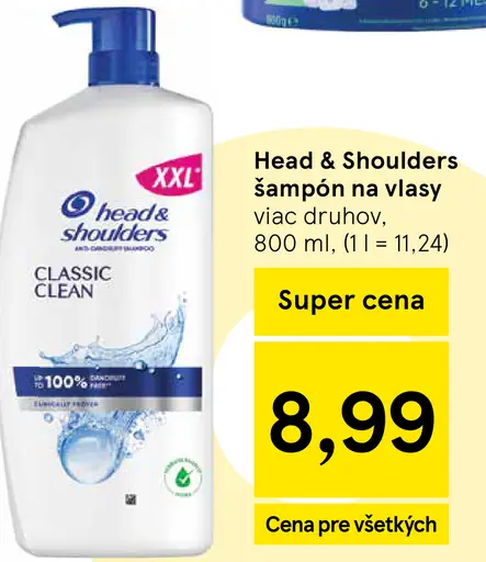Head & Shoulders Classic Clean šampón na vlasy