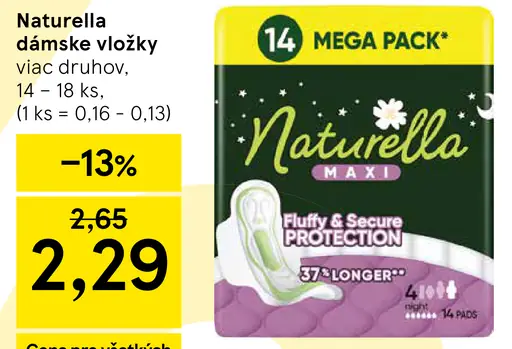 Naturella dámske vložky