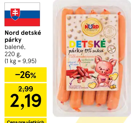 Nord Detské párky