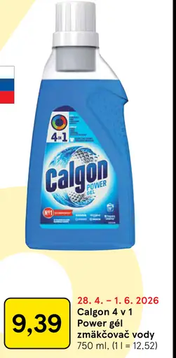 Calgon 4 v 1 Power gél zmäkčovač vody