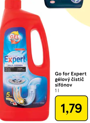 Go for Expert gélový čistič sifónov