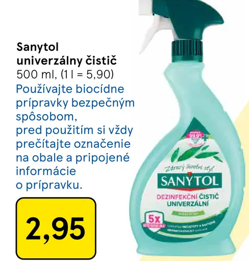 Sanytol univerzálny čistiaci prostriedok