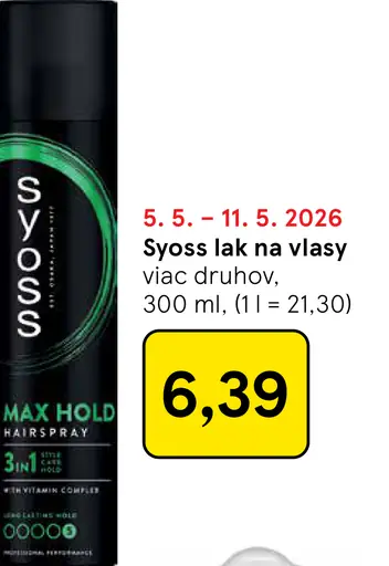 Syoss lak na vlasy