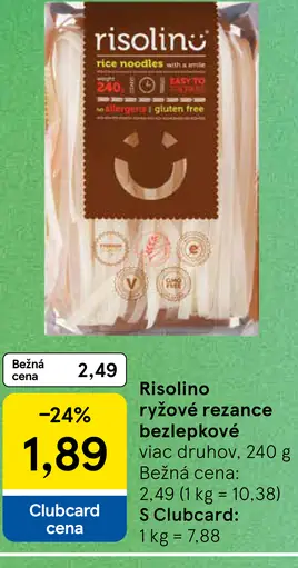 Risolino ryžové rezance bezlepkové