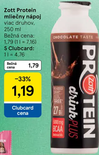 Zott Protein mliečny nápoj rôzne druhy