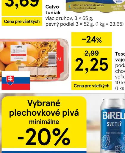 Calvo tuniak viac druhov