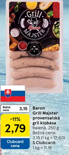 Baron Grill Majster provensálska grill klobása