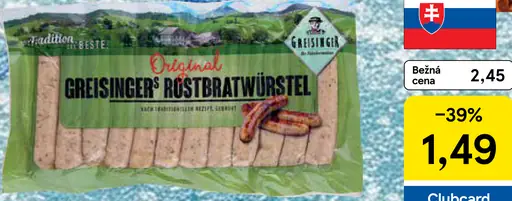 Greisinger Original Röstrbratwürstel