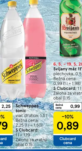 Schweppes tonic viac druhov
