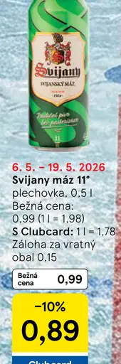 Svijany Máz 11° plechovka