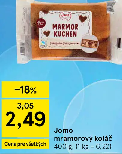 Jomo Mramorový koláč