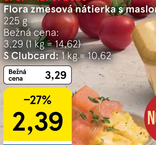 Flora zmesová nátierka s maslom