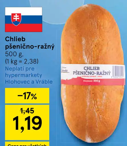 Chlieb pšenično-ražný