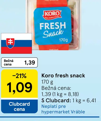 Koro fresh snack