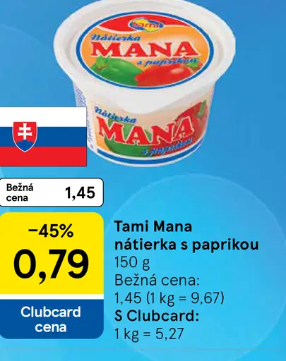 Tami Mana nátierka s paprikou