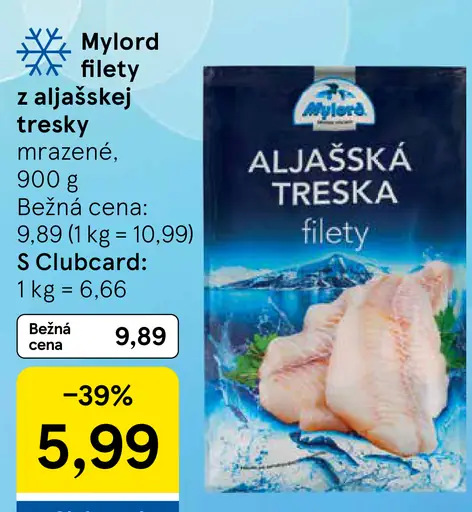 Mylord filety z aljašskej tresky mrazené