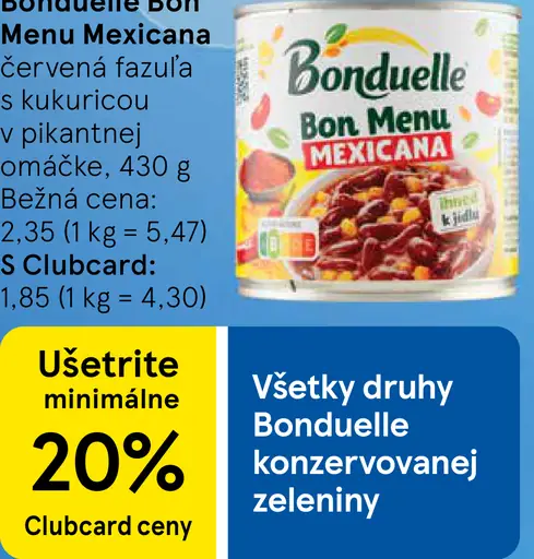 Bonduelle Bon Menu Mexicana červená fazuľa s kukuricou v pikantnej omáčke