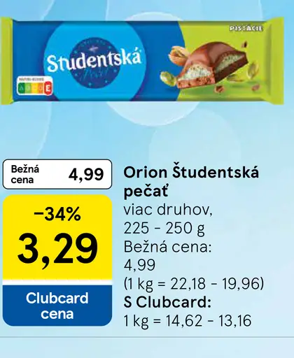 Orion Študentská pečať čokoláda