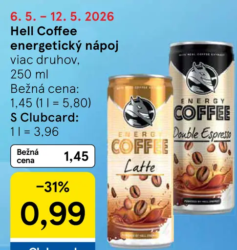 Hell Coffee energetický nápoj