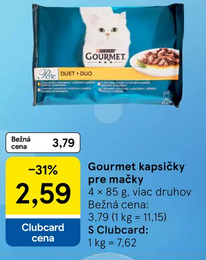 Gourmet kapsičky pre mačky