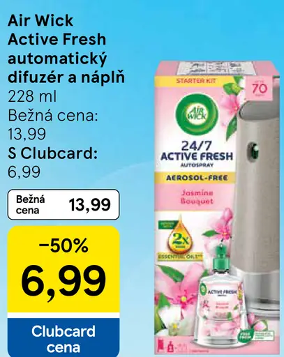 Air Wick Active Fresh automatický difuzér a náplň