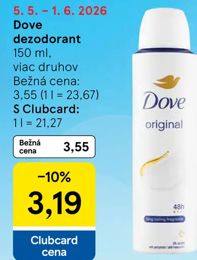 Dove dezodorant