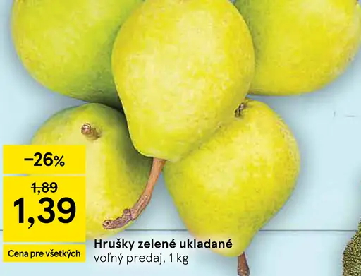 Hrušky zelené