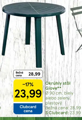 Okrúhly stôl Giove