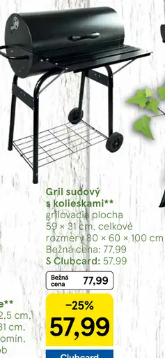 Gril sudový s kolieskami