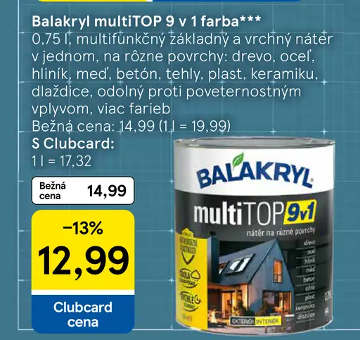 Balakryl multiTOP 9 v 1 farba
