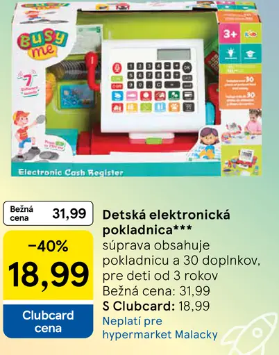 Busy Me elektronická pokladnička súprava pre deti