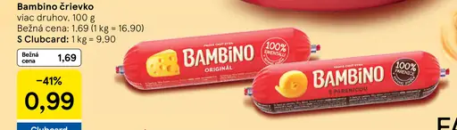 Bambino črievko syrová nátierka