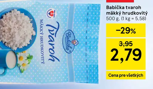 Babička Tvaroh mäkký hrudkovitý