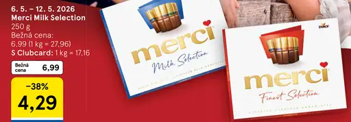 Merci Milk Selection čokoládové pralinky